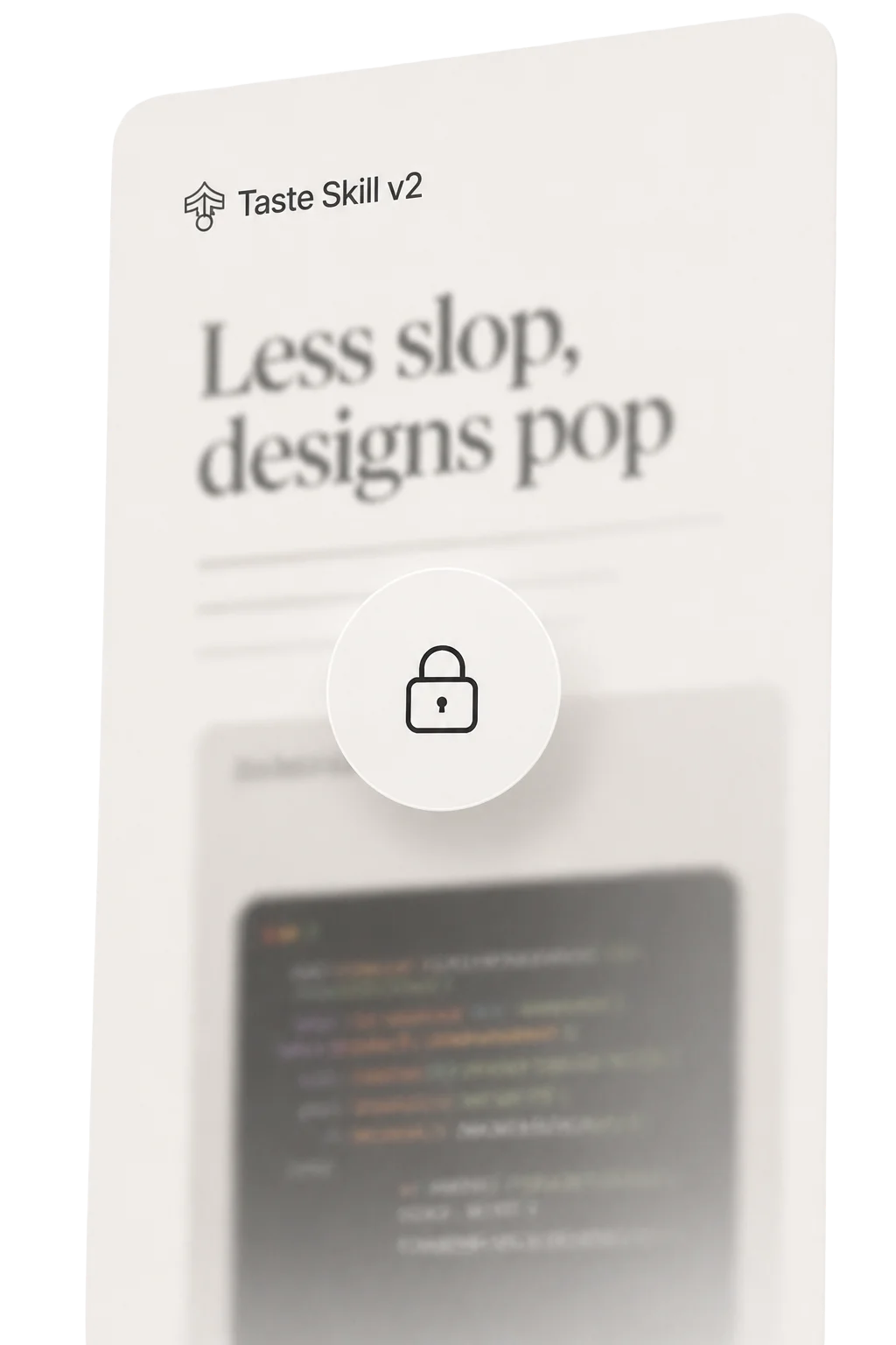 Taste Skill beta portal preview locked behind a password